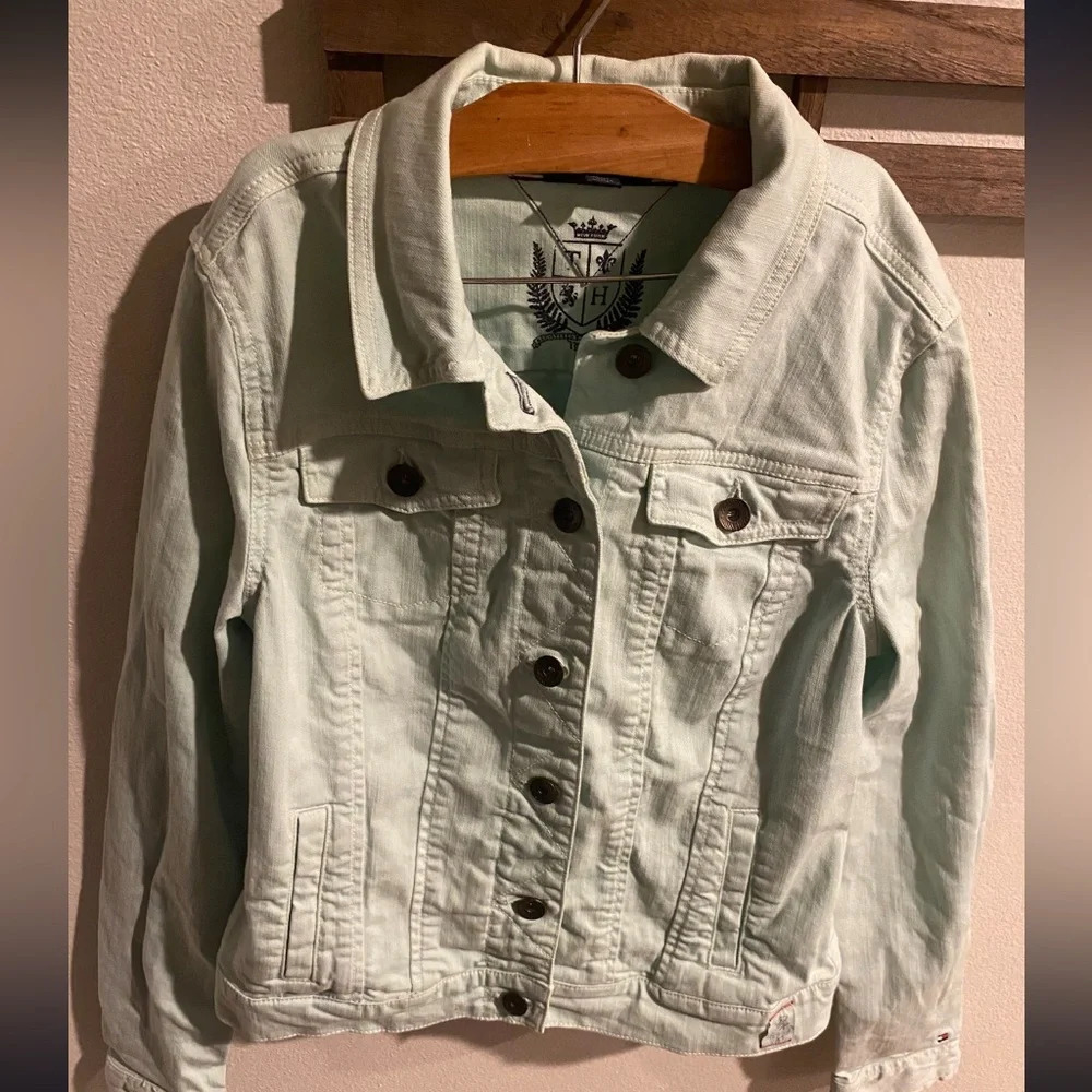 Tommy‎ Hilfiger baby blue jacket size Medium